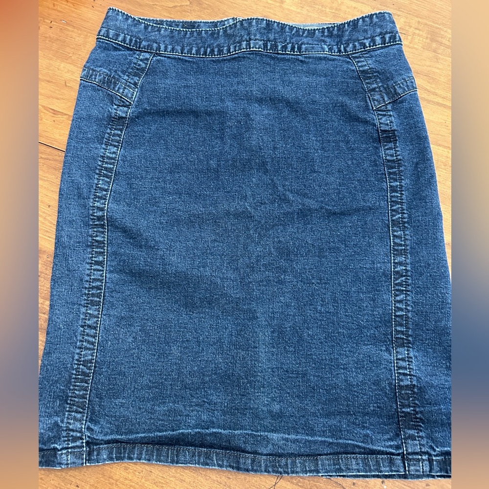 Converse Blue Denim Pencil Skirt 26 waist